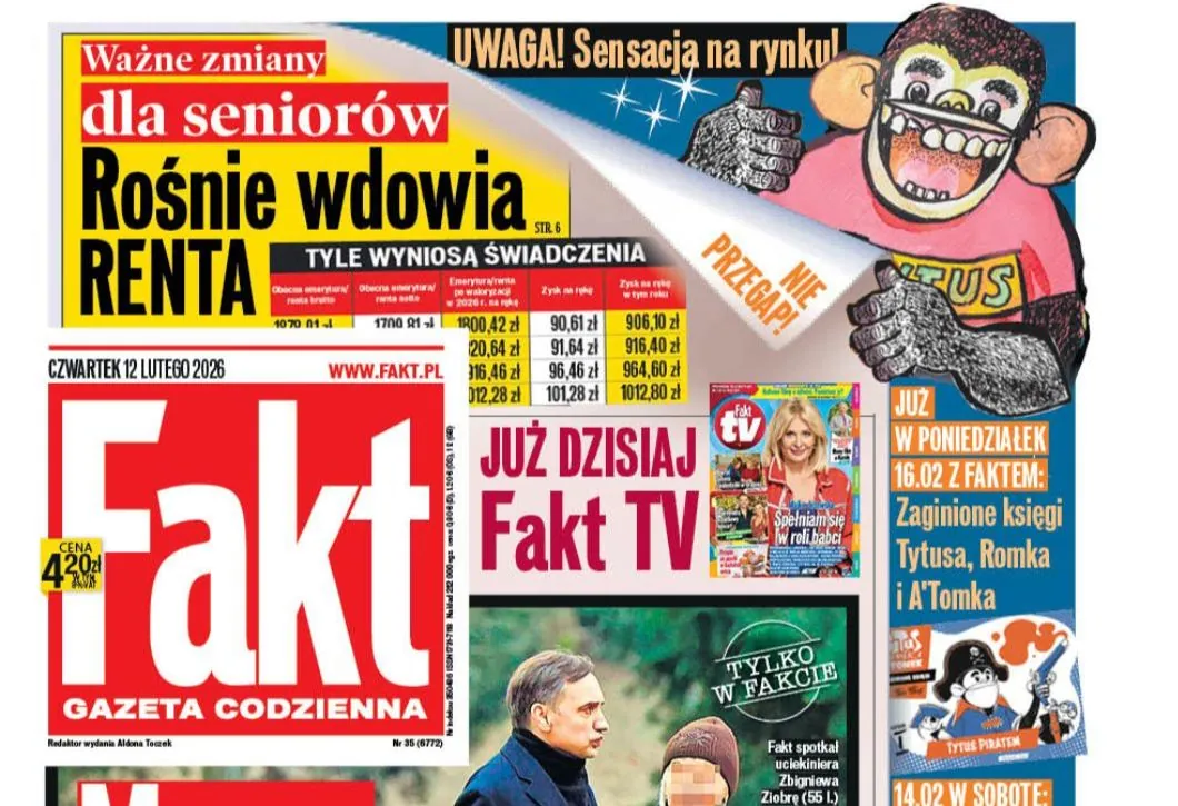 Tytus wraca do kiosków. "Zaginione księgi" w Fakcie
