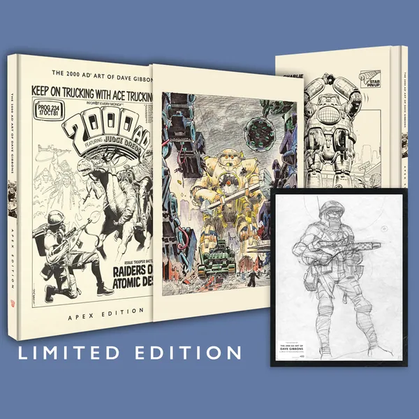 Rebellion zapowiada monumentalny album z pracami Dave’a Gibbonsa dla „2000 AD”
